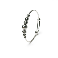 Sterling Silver Faceted Bead Baby Kadali