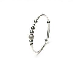 Sterling Silver Textured Bead Baby Kadali